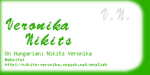 veronika nikits business card